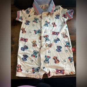 Magnetic Me Race car Romper 3-6 months